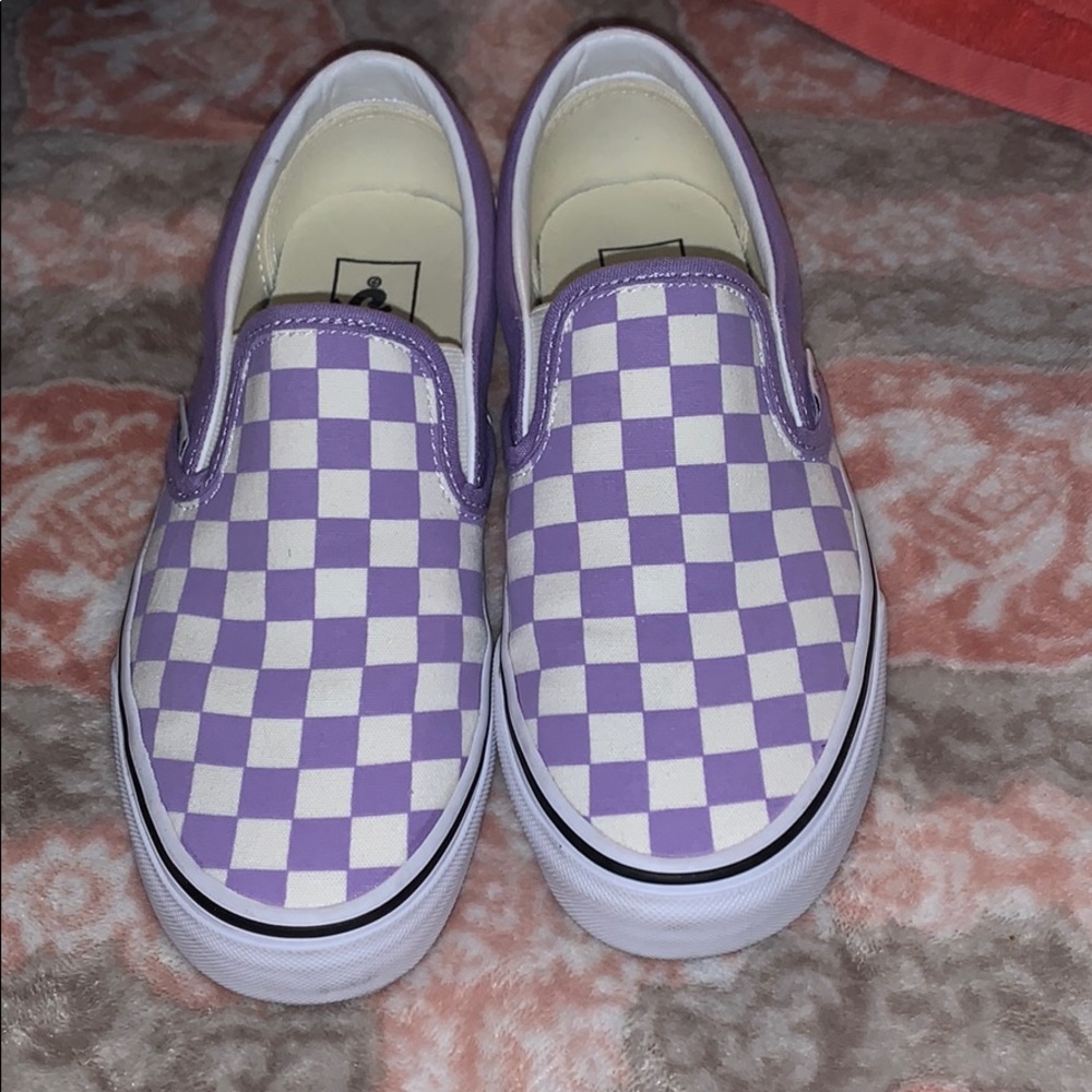 Vans checkered slip ons *rare*